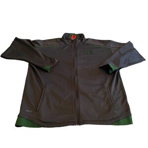 Vintage Michigan State Spartans Jacket Men XL‎ Gray Nike Sweatshirt Sweater Y2K